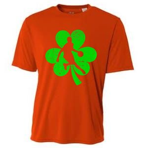 Basketball Sports St Patrick's Day Retro Shamrock Irish Gift Cooling Performance Crew T-Shirt