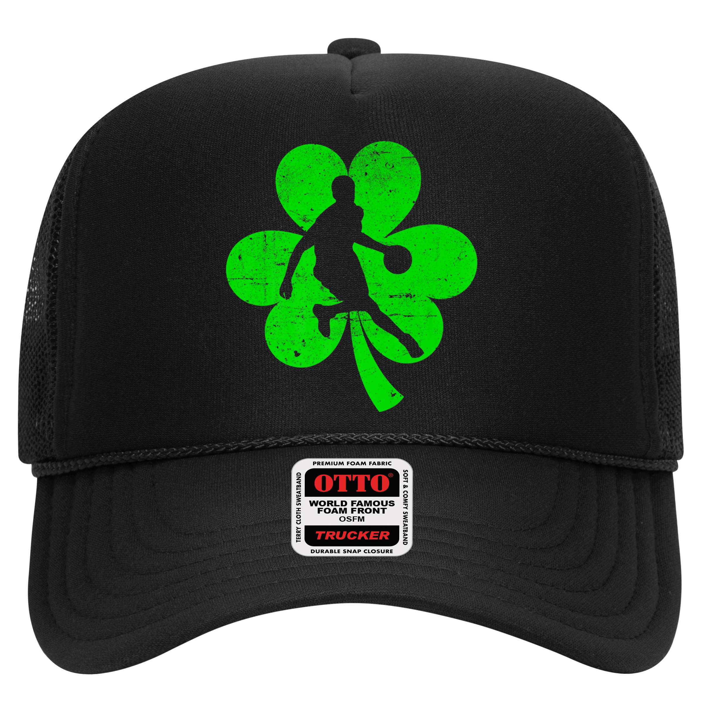Basketball Sports St Patrick's Day Retro Shamrock Irish Gift Hat