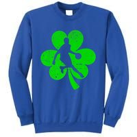 Basketball Sports St Patrick's Day Retro Shamrock Irish Gift Sweatshirt