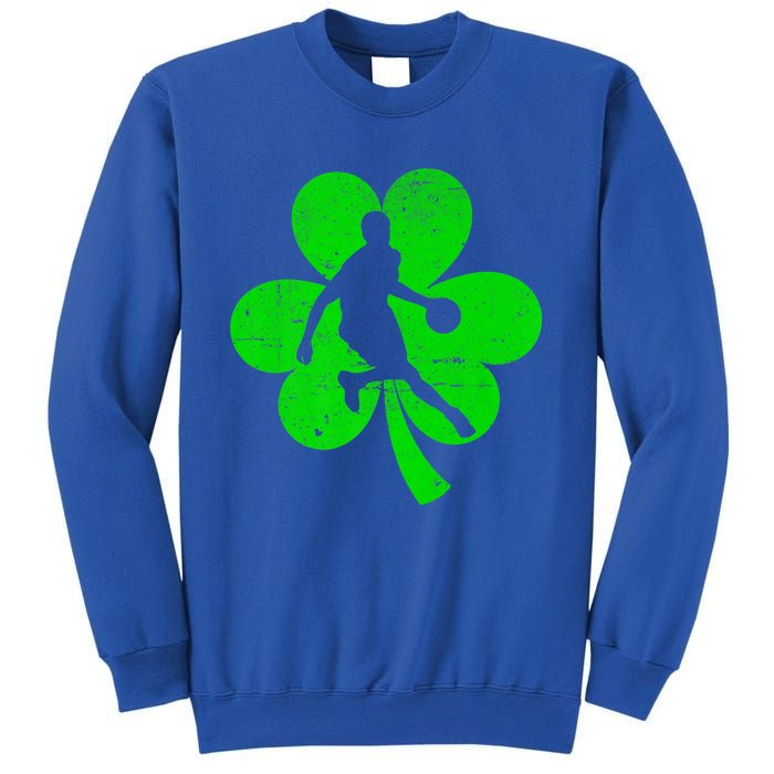 Basketball Sports St Patrick's Day Retro Shamrock Irish Gift Sweatshirt