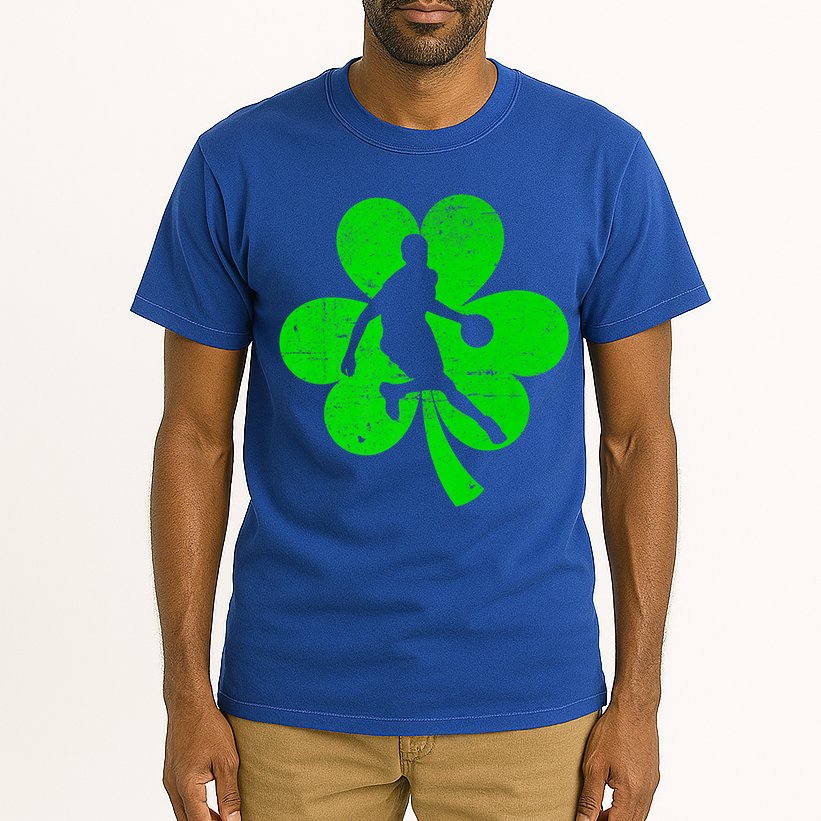 Basketball Sports St Patrick's Day Retro Shamrock Irish Gift Tall T-Shirt