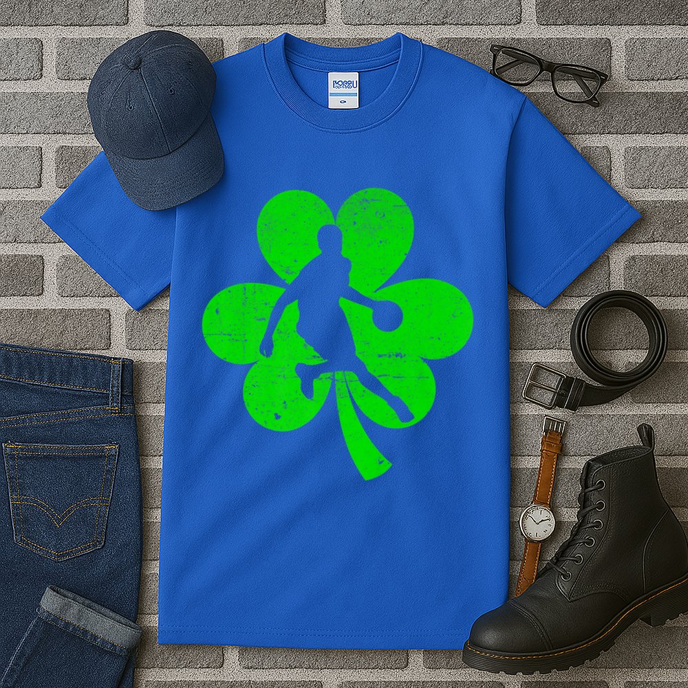 Basketball Sports St Patrick's Day Retro Shamrock Irish Gift Tall T-Shirt