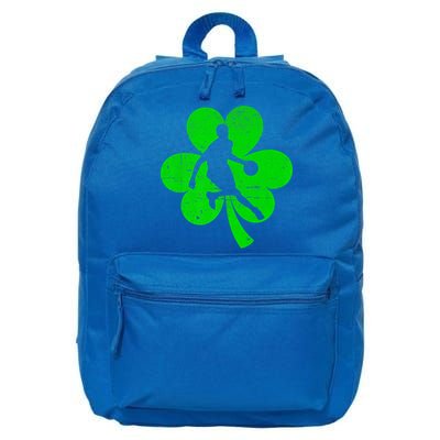 Basketball Sports St Patrick's Day Retro Shamrock Irish Gift 16 in Basic Backpack