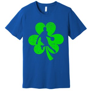 Basketball Sports St Patrick's Day Retro Shamrock Irish Gift Premium T-Shirt