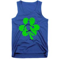 Basketball Sports St Patrick's Day Retro Shamrock Irish Gift Tank Top