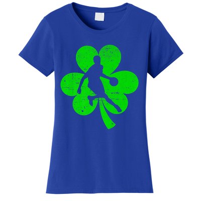 Basketball Sports St Patrick's Day Retro Shamrock Irish Gift Women's T-Shirt