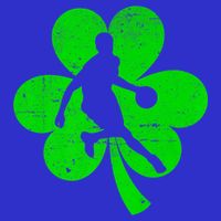 Basketball Sports St Patrick's Day Retro Shamrock Irish Gift Zip Tote Bag
