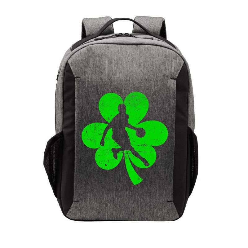 Basketball Sports St Patrick's Day Retro Shamrock Irish Gift Vector Backpack