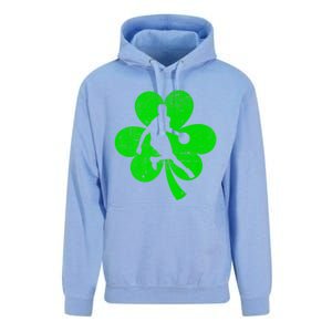 Basketball Sports St Patrick's Day Retro Shamrock Irish Gift Unisex Surf Hoodie