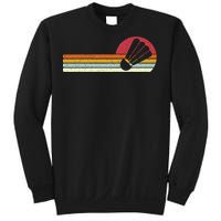 Badminton Shuttlecock Sunset Distressed Sweatshirt