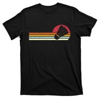 Badminton Shuttlecock Sunset Distressed T-Shirt