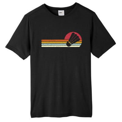 Badminton Shuttlecock Sunset Distressed Tall Fusion ChromaSoft Performance T-Shirt