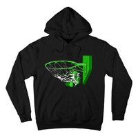 Basketball Shamrock St Patricks Day Sport Irish Clover Hoodie