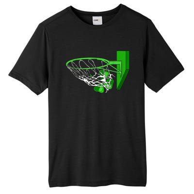 Basketball Shamrock St Patricks Day Sport Irish Clover Tall Fusion ChromaSoft Performance T-Shirt