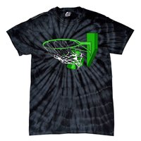 Basketball Shamrock St Patricks Day Sport Irish Clover Tie-Dye T-Shirt