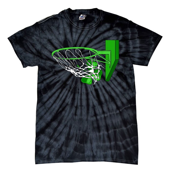 Basketball Shamrock St Patricks Day Sport Irish Clover Tie-Dye T-Shirt