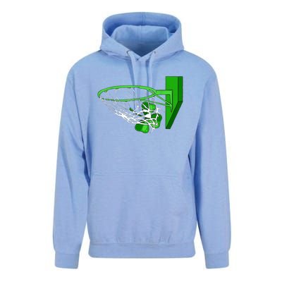 Basketball Shamrock St Patricks Day Sport Irish Clover Unisex Surf Hoodie