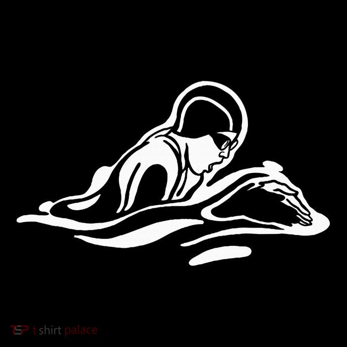 Breaststroke Swimming. Stylized Design For Swimmers Impact Tech Backpack