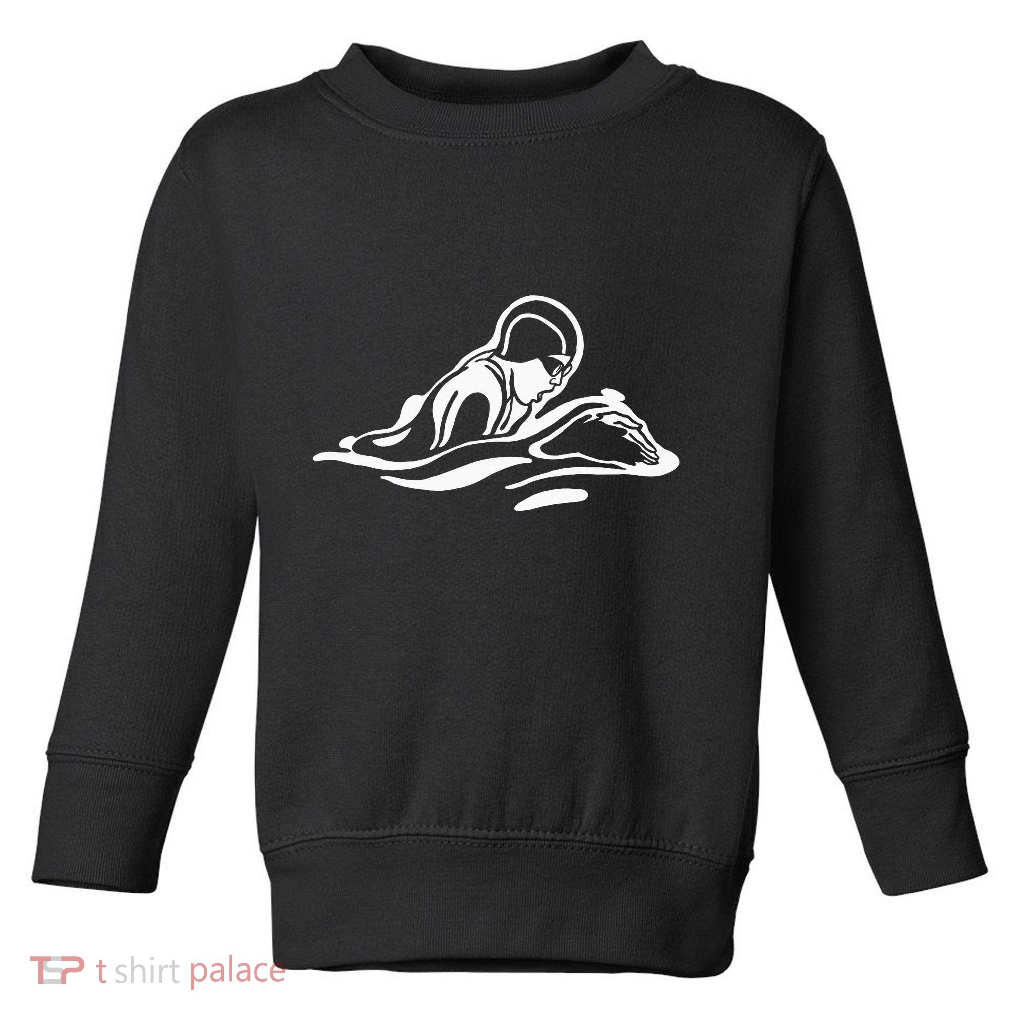 Breaststroke Swimming. Stylized Design For Swimmers Toddler Sweatshirt