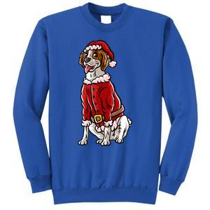 Brittany Spaniel Santa Claus Christmas Dog Merry Woofmas Meaningful Gift Sweatshirt