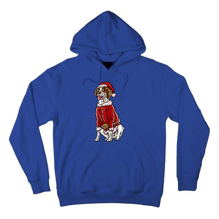 Brittany Spaniel Santa Claus Christmas Dog Merry Woofmas Meaningful Gift Tall Hoodie