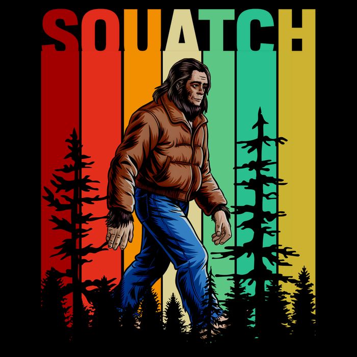 Bigfoot Squatch Shirt Retro Bigfoot Tall T-Shirt