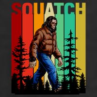 Bigfoot Squatch Shirt Retro Bigfoot Trucker Hat