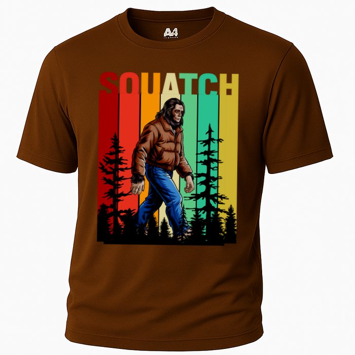 Bigfoot Squatch Shirt Retro Bigfoot Performance Shirt