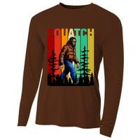 Bigfoot Squatch Shirt Retro Bigfoot Cooling Performance Long Sleeve Crew
