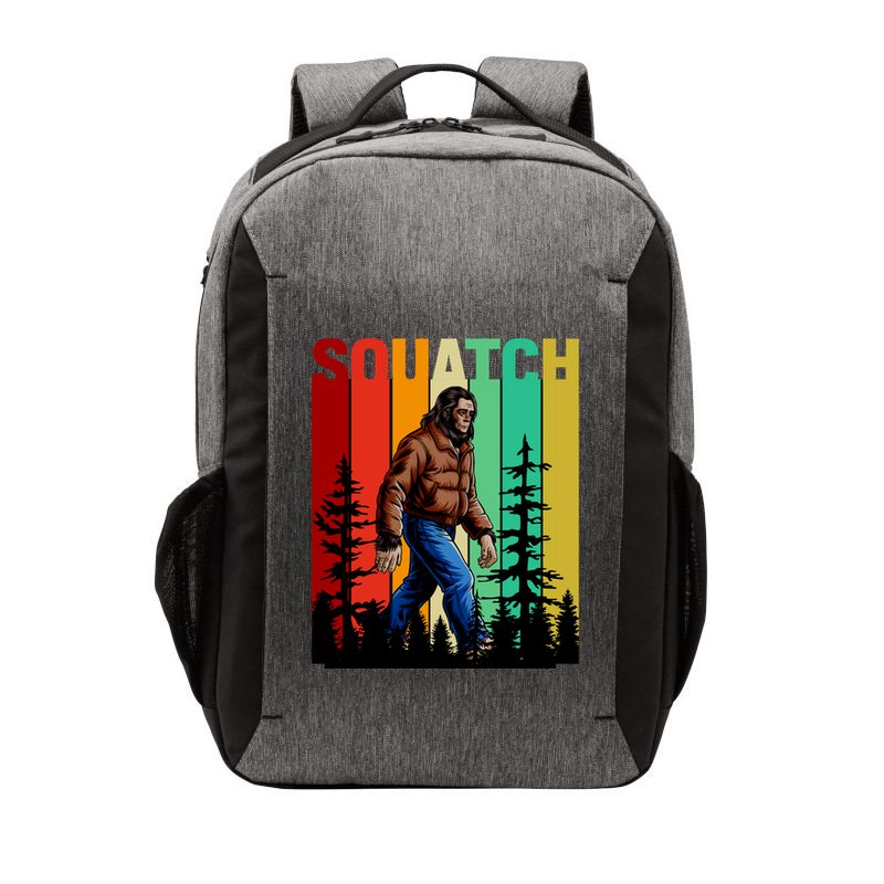 Bigfoot Squatch Shirt Retro Bigfoot Vector Backpack