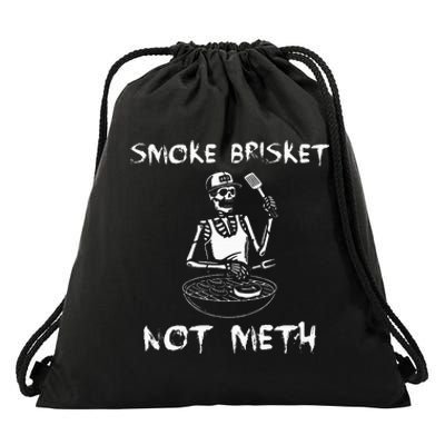 Bbq Skeleton Smoke Brisket Not Meth Grilling Master Drawstring Bag