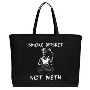 Bbq Skeleton Smoke Brisket Not Meth Grilling Master Cotton Canvas Jumbo Tote