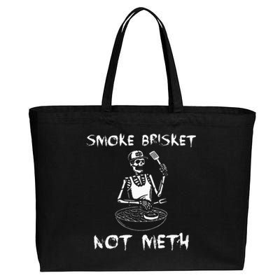 Bbq Skeleton Smoke Brisket Not Meth Grilling Master Cotton Canvas Jumbo Tote