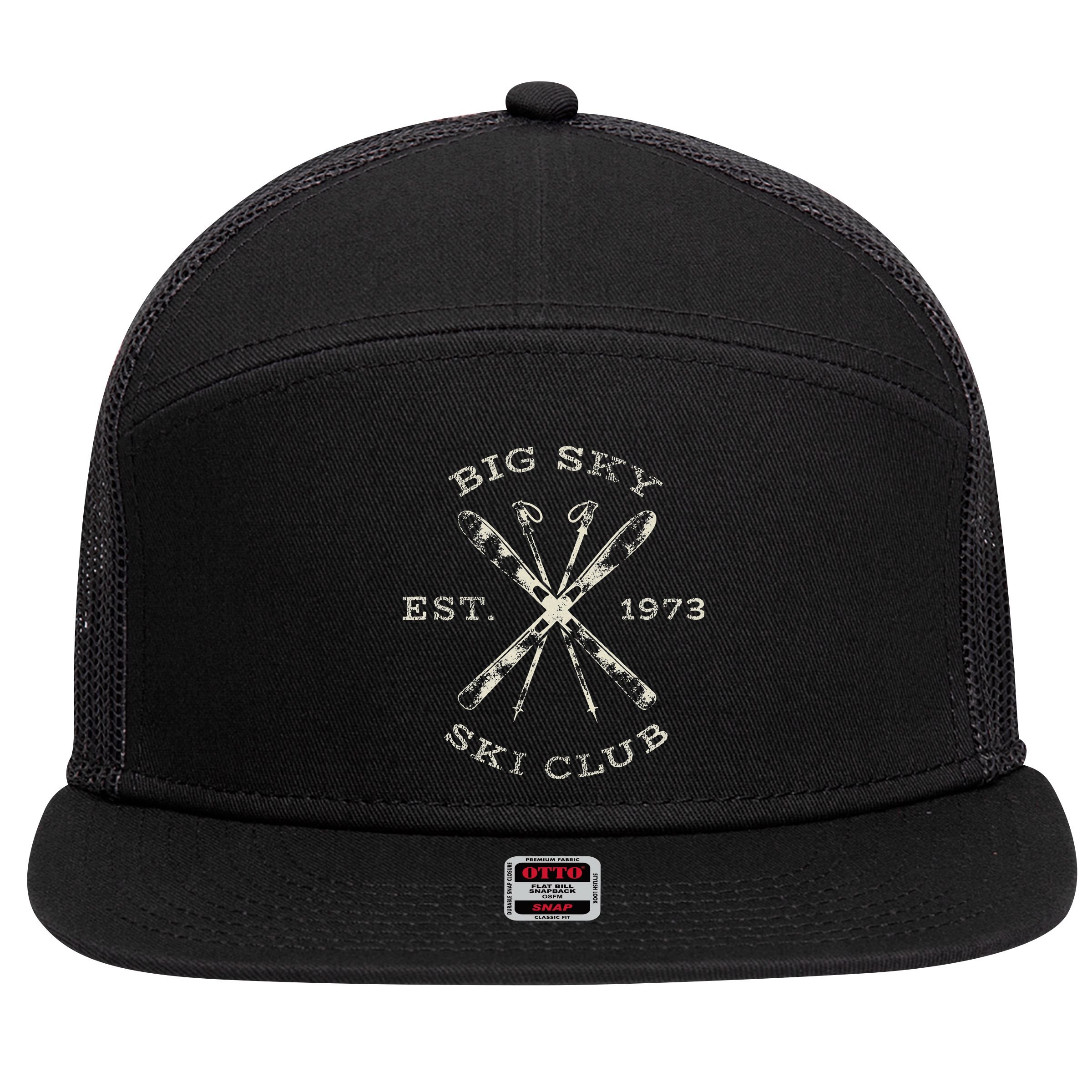 Big Sky Ski Resort 7 Panel Mesh Trucker Snapback Hat
