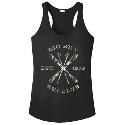 Big Sky Ski Resort Ladies PosiCharge Competitor Racerback Tank