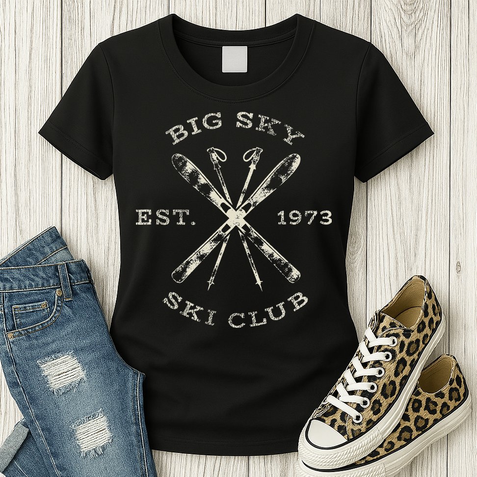 Big Sky Ski Resort Womens T-Shirt