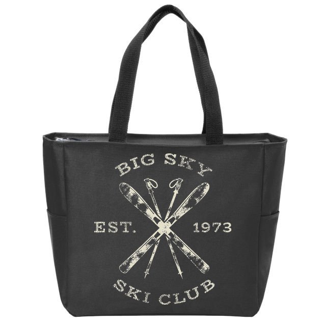 Big Sky Ski Resort Zip Tote Bag