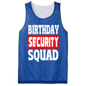 Birthday Security Squad Of Funny Birthday Squad Family Party Cool Gift Mesh Reversible Basketball Jersey Tank