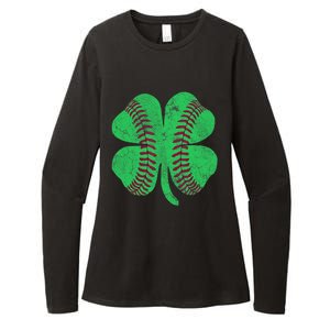 Baseball Shamrock St. Patrick's Day Irish Saint Paddys Gift Womens CVC Long Sleeve Shirt