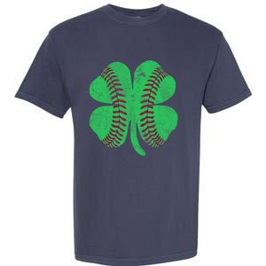 Baseball Shamrock St. Patrick's Day Irish Saint Paddys Gift Garment-Dyed Heavyweight T-Shirt