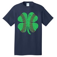 Baseball Shamrock St. Patrick's Day Irish Saint Paddys Gift Tall T-Shirt