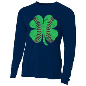 Baseball Shamrock St. Patrick's Day Irish Saint Paddys Gift Cooling Performance Long Sleeve Crew