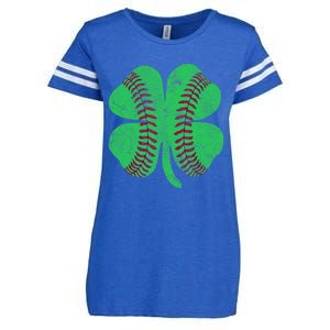 Baseball Shamrock St. Patrick's Day Irish Saint Paddys Gift Enza Ladies Jersey Football T-Shirt