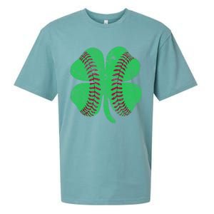 Baseball Shamrock St. Patrick's Day Irish Saint Paddys Gift Sueded Cloud Jersey T-Shirt