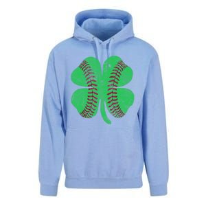 Baseball Shamrock St. Patrick's Day Irish Saint Paddys Gift Unisex Surf Hoodie