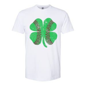 Baseball Shamrock St. Patrick's Day Irish Saint Paddys Gift Softstyle CVC T-Shirt