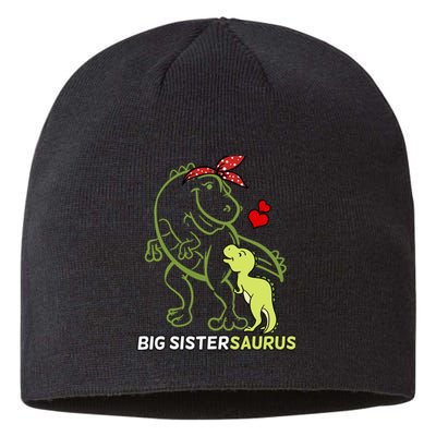 Big Sistersaurus Sister Dinosaur Baby Mother's Day Sustainable Beanie