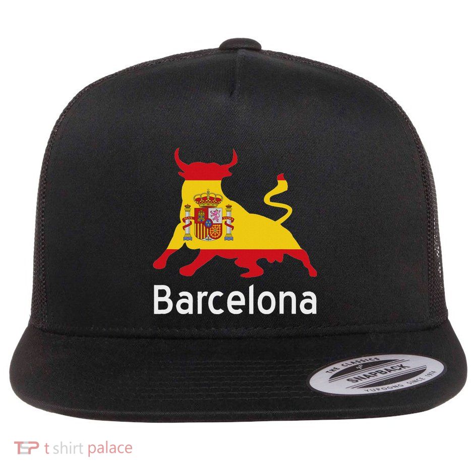 Barcelona Spain Spanish Bullfighting Flatbill Hat