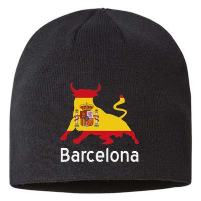 Barcelona Spain Spanish Bullfighting Sustainable Beanie