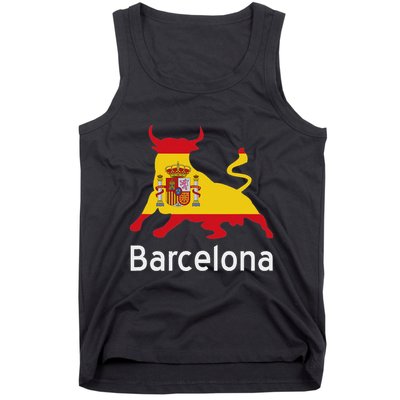 Barcelona Spain Spanish Bullfighting Tank Top
